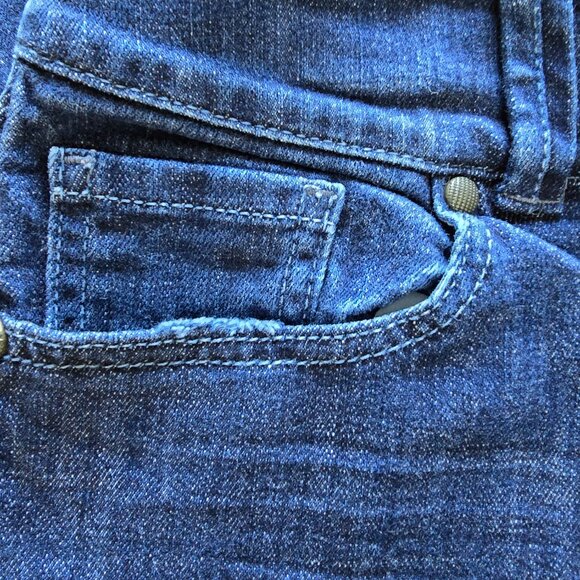 CAbi Jeans Lou Lou Straight Leg, style #201, Dark Wash, Size 10 - Picture 4 of 4